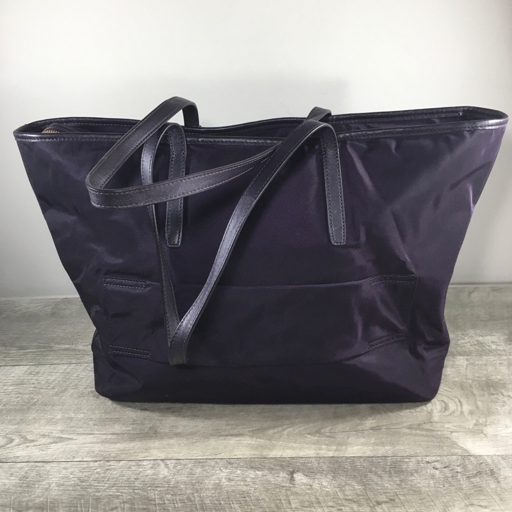Tumi BlackBerry Purple Voyageur Everyday Travel Large Tote Bag Purse Handbag. - Picture 5 of 12